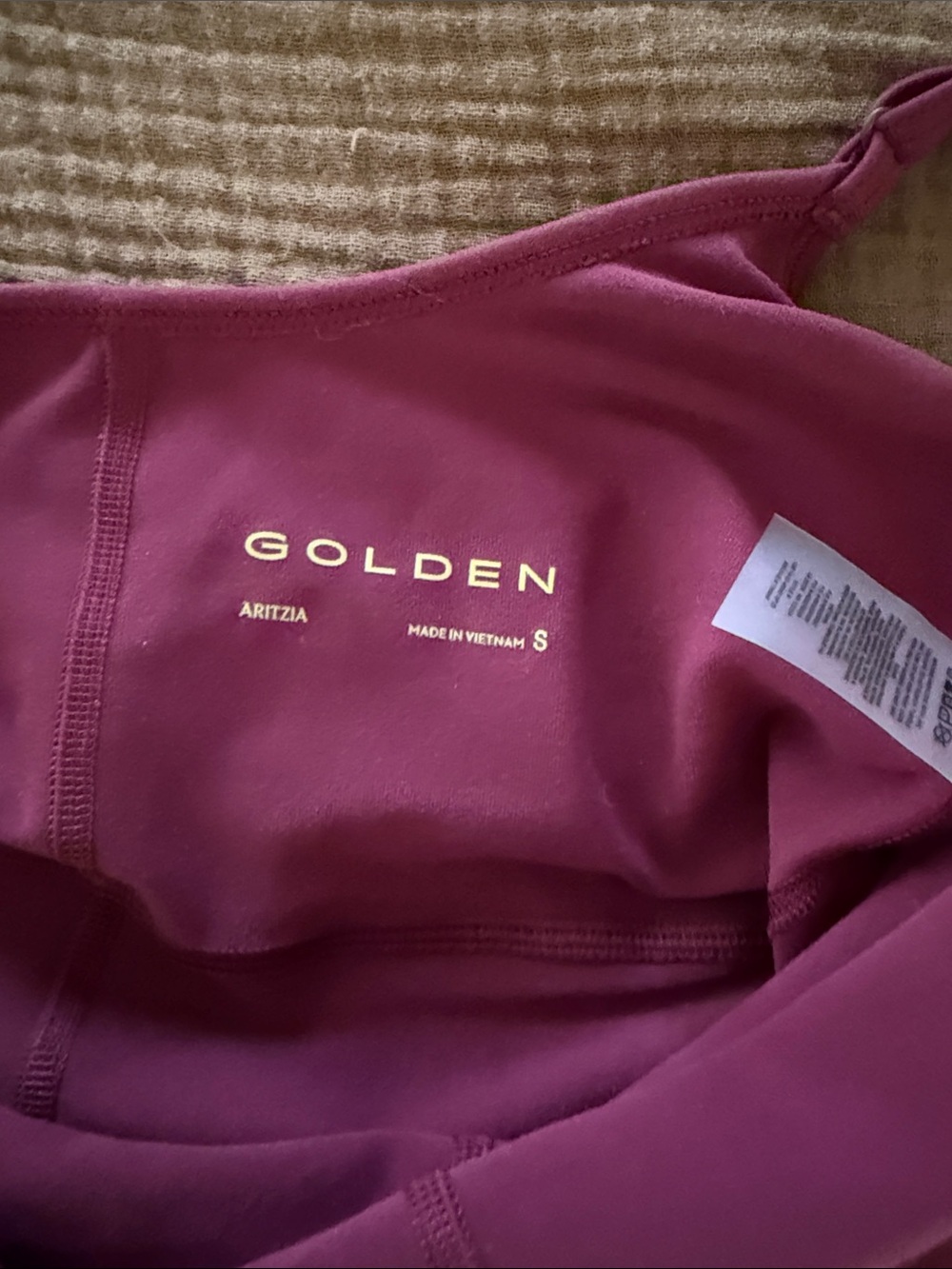 Aritzia Magenta Spaghetti-Strap One-Piece - Picture 3 of 3